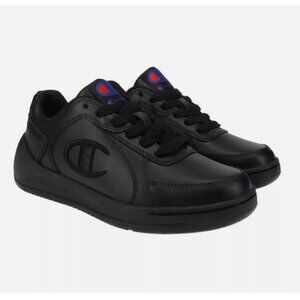 NEW! Champion Womens Super C Classic Court Sneakers  Lace Up Black Size 7.5